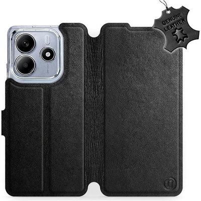 Mobiwear kožené flip knížkové Pro Xiaomi Redmi Note 14 5G - Černé 5906511500914