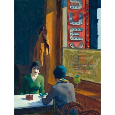 Plagát, Obraz - Chop Suey, Edward Hopper, 30 × 40 cm