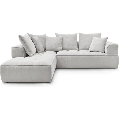 Bobochic Светлосив шенилов ъглов диван (ляв ъгъл/L форма) Whesley - Bobochic Paris (105581)