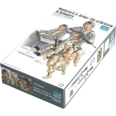 Trumpeter Modern U.S. Army CH-47D Crew & Infantry 1:35