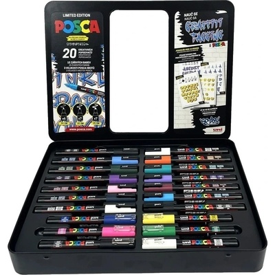 Uni Posca PC-1M/PC-3M/PC-5M mix 20 ks – Zboží Živě