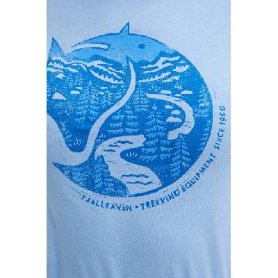 Fjallraven Памучна тениска Fjallraven Arctic Fox T-shirt в синьо F89849 (F89849.537)