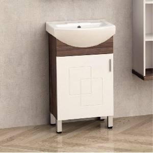 InterCeramic Стоящ шкаф за баня icp 5086-1 + порцеланов умивалник uk 5091 (icp 5086-1)