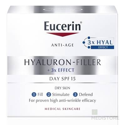 Eucerin Hyaluron - Filler Intenzívny vypĺňajúci denný krém proti vráskam pre suchú pleť 50 ml