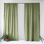 Linen Tales Светлозелено ленено перде 140x200 cm Sage - Linen Tales (LT-CURTNTU-140x200-SA)