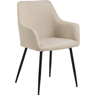 Actona Бежови тапицирани трапезни столове в комплект с подлакътници 2 бр. Lizzy - Actona (0000104825)