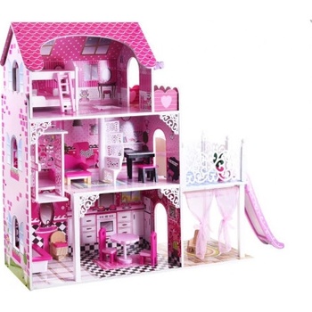 Inlea4Fun Drevený domček pre bábiky MONA