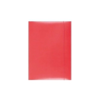 Office Products Obal kartónový 3 chlopne s gumičkou, červený