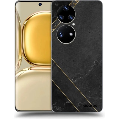 Púzdro Picasee silikónové Huawei P50 - Black tile čiré