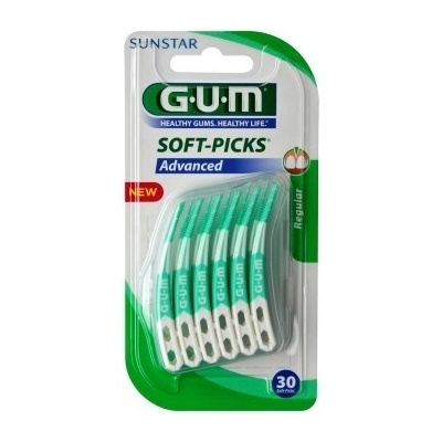 GUM Soft Picks Advanced Regular mezizubní kartáčky 30 ks