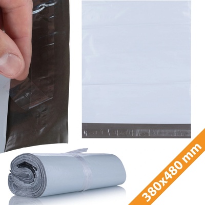 OBÁLKY KURIÉRSKÉ FÓLIOVÉ 380X480 mm 100 ks ČERNÉ