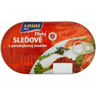 Łosoś Ustka Filety sleďové v paradajkovej omáčke 175 g