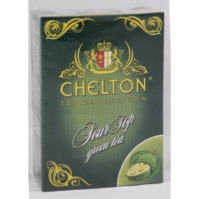 Chelton zelený čaj s graviolou sypaný v plechovke 100 g
