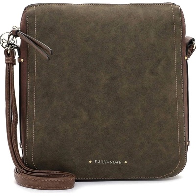 Emily & Noah dámská crossbody kabelka Olivia zeleno-hnědá