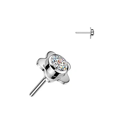 Šperky4U Náhradní kytička k PUSH IN piercingu TITAN TIT1719-C