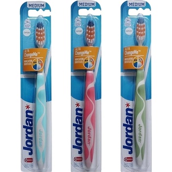 Jordan Advanced Четка за зъби с индикатор за смяна, Medium, асортимент