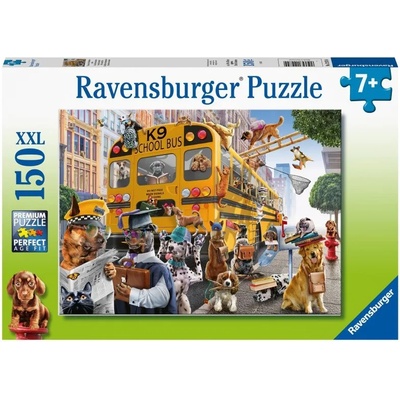 Ravensburger Пъзел Ravensburger от 150 XXL части - Домашни любимци на училище (12974)