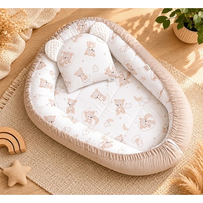 Baby Nellys Hniezdo pre bábätko s vankúšikom
