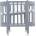 Ingvart Трансформиращо Легло 5в1 Nika 60x95/60x120см Сив Ingvart (I-1343977)