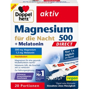 Doppelherz aktiv Magnesium 500 + Melatonin DIRECT - 20 сашета