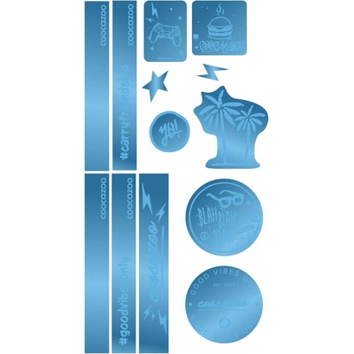 Reflexné samolepky StickyRicky coocazoo Blue Coocazoo