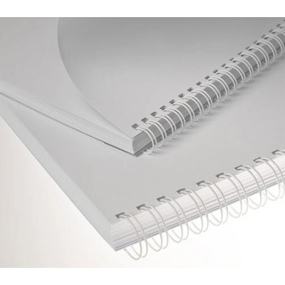 Kovové hřbety Eurosupplies (3/1") 9,5 mm bílé