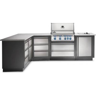 NAPOLEON s grilem BIPRO 500, vařič a 4 skříňky