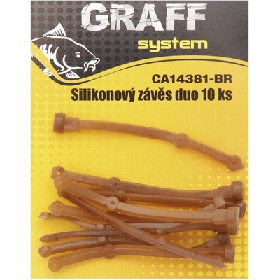 Graff System Záves Silikónový Hnedý 10ks