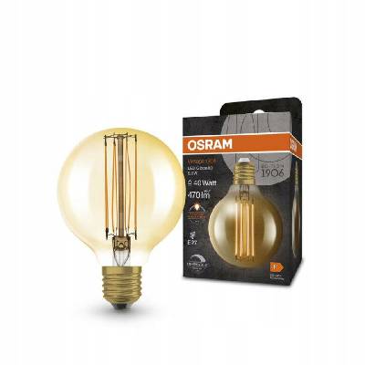 Osram LED žárovka VINTAGE GLOB GOLD 5.8W 2200K E27 DIM 80mm