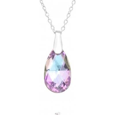 Prosperk Luxusní stříbrný přívěsek slza Swarovski S1820