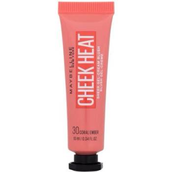 Maybelline Cheek Heat руж с гел-крем текстура 10 ml нюанс 30 Coral Ember