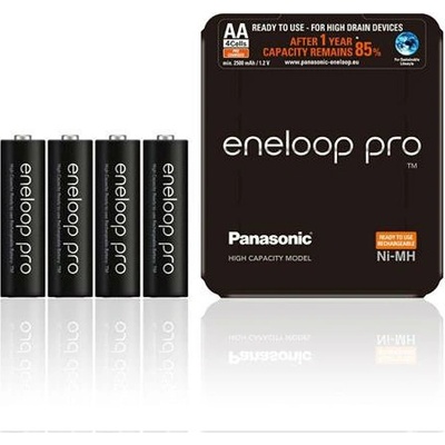 Panasonic Eneloop Pro AA 2500mAh BK-3HCDE-4LE - 4 броя презареждаеми батерии AA 2500mAh