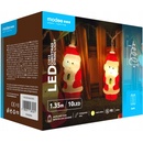 Modee Lighting LED vianočná reťaz 10 LED 1,35m 3xAA teplá biela mikuláš