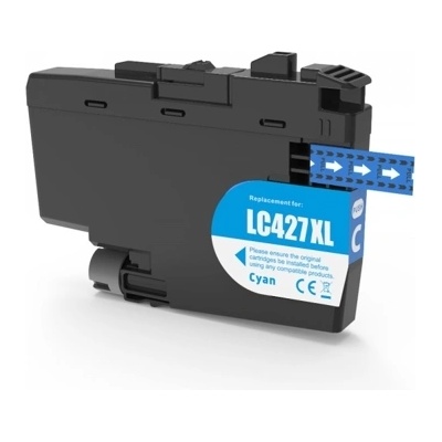 Compatible Brother LC-427XLC съвместима мастилница, циан (LC-427XLC)
