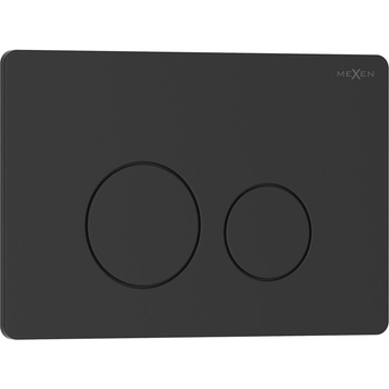 Mexen Tex 06 бутон за изплакване от неръждаема стомана, черен мат - 6106-02 (6106-02)