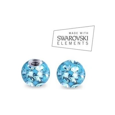 Nubis náhradní kulička s krystaly Swarovski závit ND01023-03-LQ