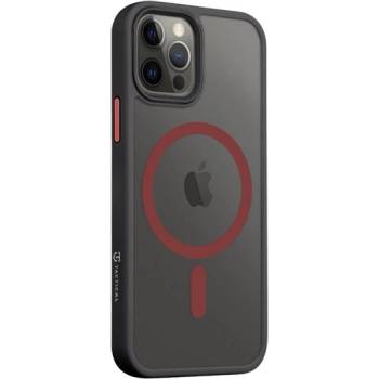 Tactical iPhone 12 Pro / 12 TACTICAL MAGFORCE HYPERSTEALTH 2.0 Силиконов удароустойчив протектор за телефон, MagSafe, ЧЕРЕН/ЛИЛА 57983121083 (57983121083)