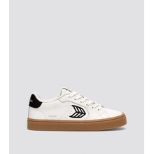Cariuma SALVAS Leather Gum Warm White Black Logo