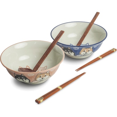 edo Japan Ramen set 2 misiek Shiba 20,5 cm