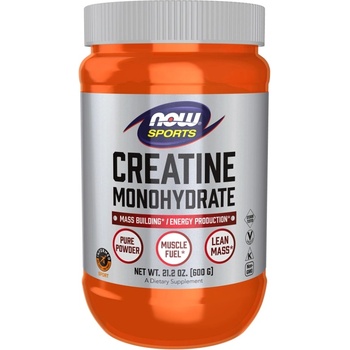 NOW NOW Creatine Monohydrate Powder, 600 Grams