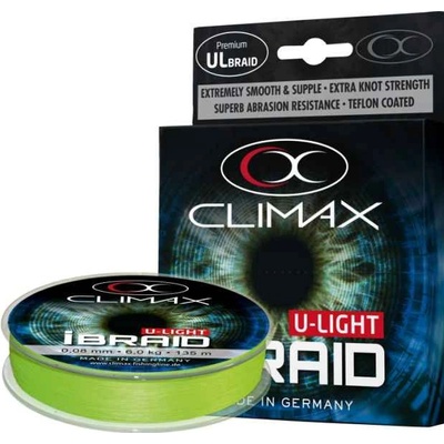 Climax Šnúra iBraid U-Light Neon Green 135m 0,06mm 4,5kg