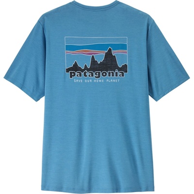 Patagonia Мъжка спортна тениска Patagonia Cap Cool Daily Shirt '73 Skyline Sport shirt - Shore Blue / Light Shore Blue X-Dye (216-7987-0314)