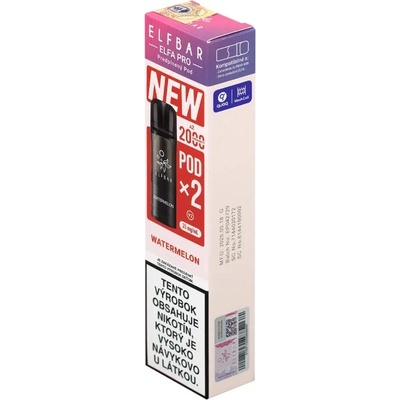 ELF BAR ElfBar Elfa Pro V2 cartridge Watermelon 2 x 2 ml 20 mg