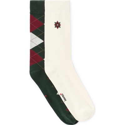 CELIO XMISOXMAS tmavo zelená biela červená