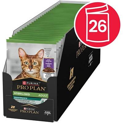 PURINA PRO PLAN Cat Sterilized MAINTENANCE kačica v šťave 26x 85 g