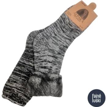 Alpaca dámské vlněné ponožky šedá
