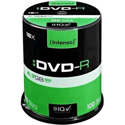 Intenso DVD-R 4,7GB 16x, cakebox, 100ks (4101156)