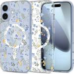Tech-Protect Калъф Tech-Protect FlexAir MagSafe за iPhone 17 - Маргаритки с листа (5906302319572)