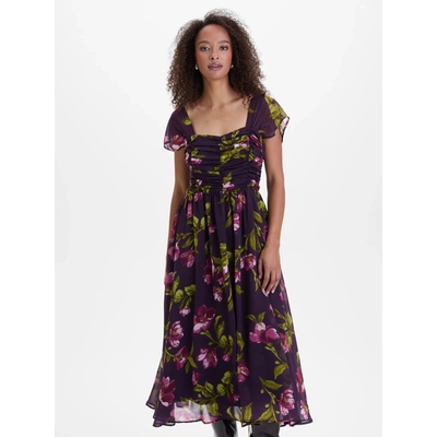 orsay Лилава дамска миди рокля с флорален десен ORSAY Orsay | Lilav | ЖЕНИ | 34