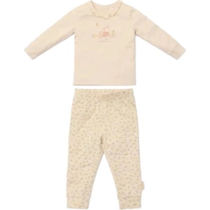 Little Dutch Бебешка пижама от две части Little Dutch Fairy Leaves - 62-68 cm, 2-6 м, Sand (CL24296013) - baby